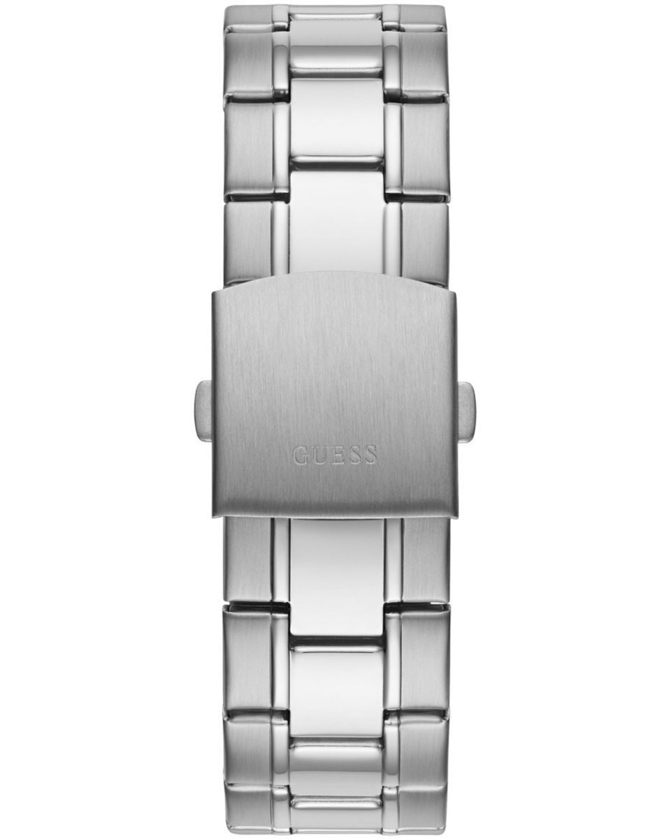  Shop Authentic Guess Commander Chronograph Black Dial Silver Steel Strap Watch for Men - GW0056G1 - Luxxuri