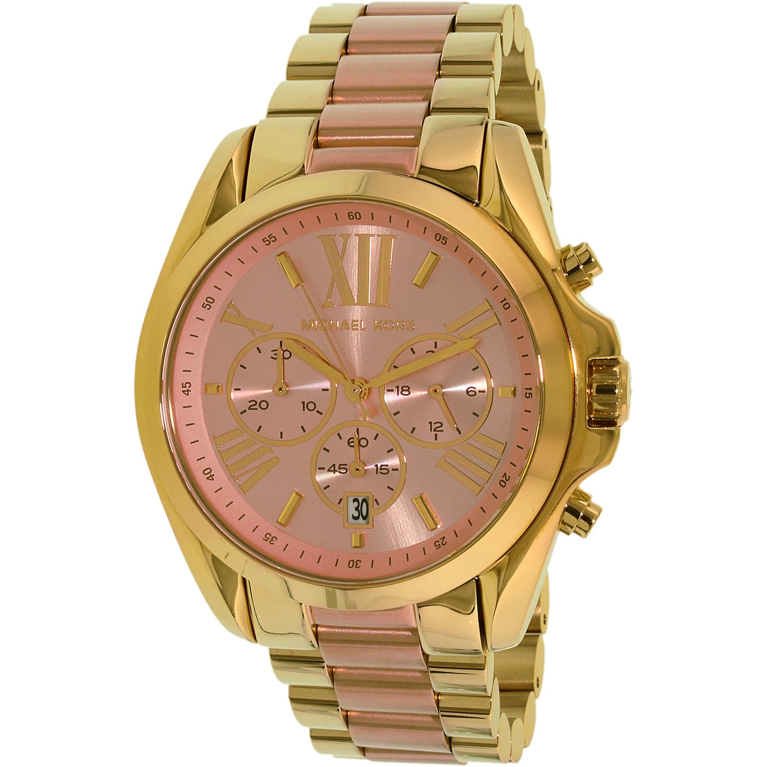  Shop Authentic Michael Kors Bradshaw Gold Dial Two Tone Steel Strap Watch for Women - MK6359 - Luxxuri