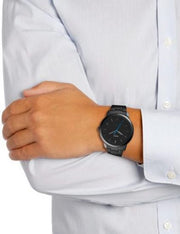  Shop Authentic Fossil The Minimalist Black Dial Black Steel Strap Watch for Men - FS5308 - Luxxuri