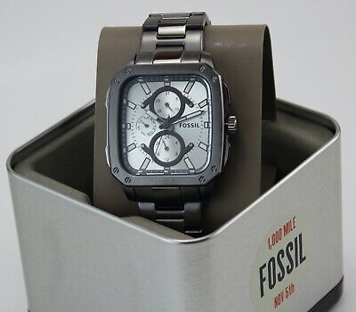  Shop Authentic Fossil Inscription Multifunction Silver Dial Grey Steel Strap Watch for Men - BQ2657 - Luxxuri