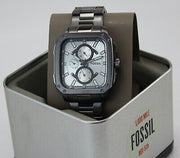  Shop Authentic Fossil Inscription Multifunction Silver Dial Grey Steel Strap Watch for Men - BQ2657 - Luxxuri