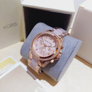  Shop Authentic Michael Kors Blair Chronograph Rose Gold Dial Two Tone Steel Strap Watch for Women - MK5943 - Luxxuri