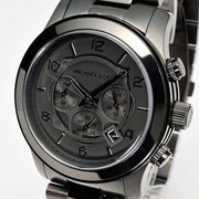  Shop Authentic Michael Kors Runway Chronograph Black Dial Black Steel Strap Watch for Men - MK8157 - Luxxuri
