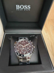  Shop Authentic Hugo Boss Hero Black Dial Black Steel Strap Watch for Men - 1513754 - Luxxuri