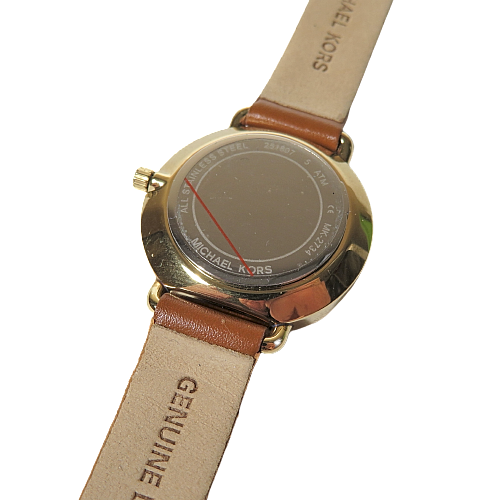  Shop Authentic Michael Kors Portia Quartz White Dial Brown Leather Strap Watch For Women - MK2734 - Luxxuri