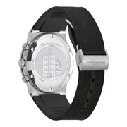  Shop Authentic Salvatore Ferragamo Sapphire Chrono Black Dial Black Silicone Strap Watch for Men - SFME00121 - Luxxuri