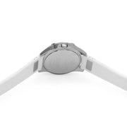  Shop Authentic Guess Frontier Diamonds Silver Dial White Rubber Strap Watch for Women - GW0045L1 - Luxxuri