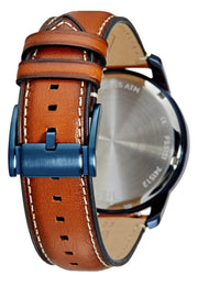  Shop Authentic Fossil Grant Chronograph Blue Dial Brown Leather Strap Watch for Men - FS5151 - Luxxuri