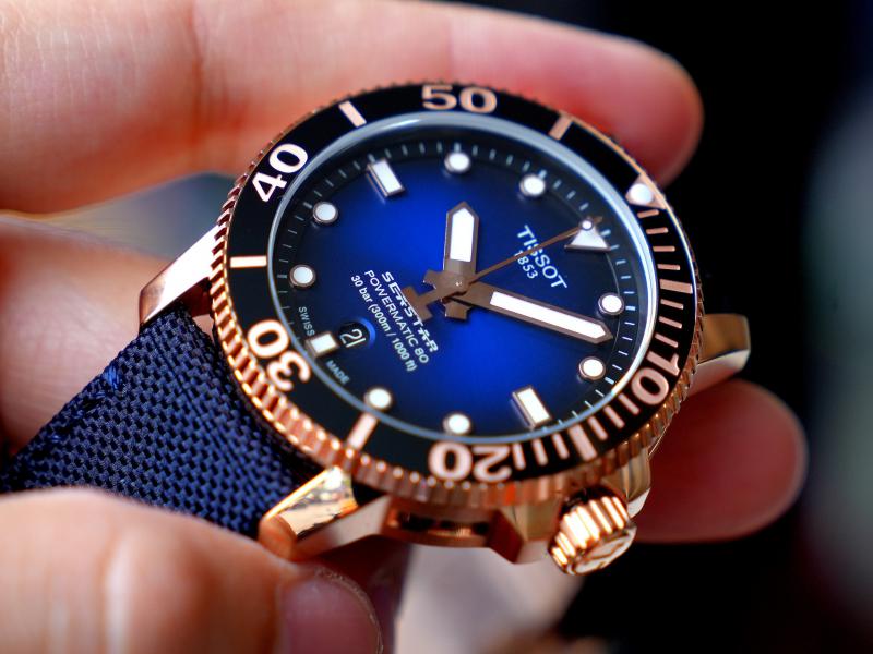  Shop Authentic Tissot Seastar 1000 Powermatic 80 Blue Dial Blue Nylon Strap Watch for Men - T120.407.37.041.00 - Luxxuri