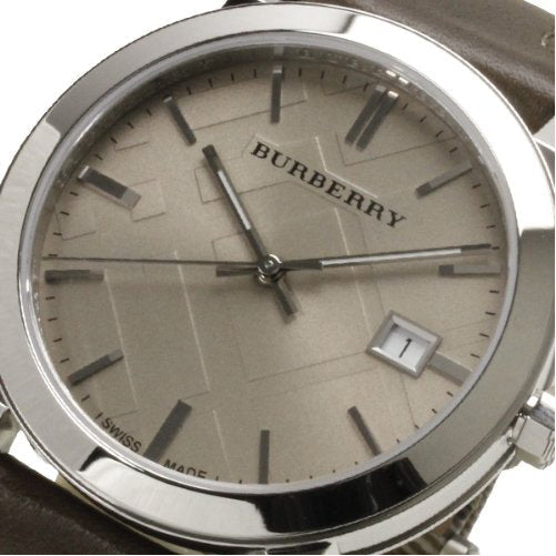  Shop Authentic Burberry The City Grey Dial Leather Strap Watch for Men - BU9020 - Luxxuri