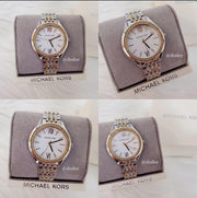  Shop Authentic Michael Kors Mindy Three Hand White Dial Two Tone Steel Strap Watch For Women - MK7084 - Luxxuri