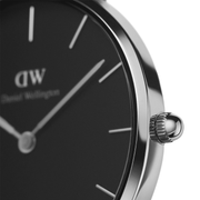 Shop Authentic Daniel Wellington Classic Petite Reading Black Dial Black Leather Strap Watch For Women - DW00100179 - Luxxuri