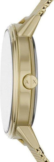  Shop Authentic Armani Exchange Cayde Chronograph Black Dial Gold Mesh Strap Watch For Men - AX2715 - Luxxuri