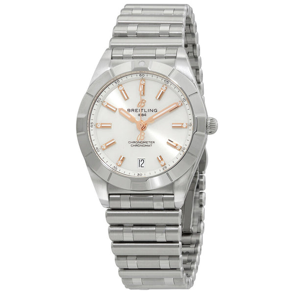  Shop Authentic Breitling Chronomat 32 Mother of Pearl Dial Silver Steel Strap Watch for Women - A77310101A4A1 - Luxxuri