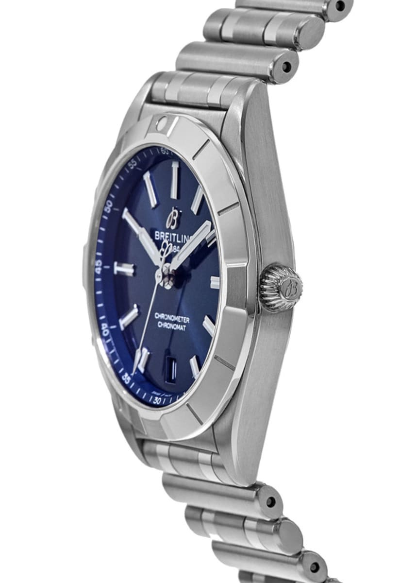  Shop Authentic Breitling Chronomat 32 Blue Dial Silver Steel Strap Watch for Women - A77310101C1A1 - Luxxuri