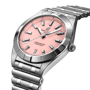  Shop Authentic Breitling Chronomat 32 Diamonds Pink Dial Silver Steel Strap Watch for Women - A77310101K1A1 - Luxxuri