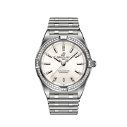  Shop Authentic Breitling Chronomat 32 Diamonds White Dial Silver Steel Strap Watch for Women - A77310591A1A1 - Luxxuri