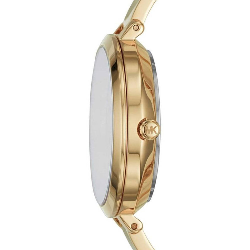  Shop Authentic Michael Kors Jaryn Quartz Gold Dial Gold Steel Strap Watch For Women - MK3734 - Luxxuri