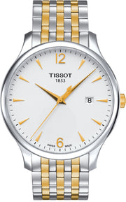  Shop Authentic Tissot T Classic Tradition White Dial Two Tone Mesh Bracelet Watch For Men - T063.610.22.037.00 - Luxxuri