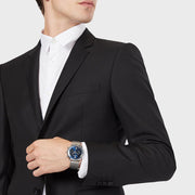  Shop Authentic Emporio Armani Aviator Chronograph Blue Dial Silver Steel Strap Watch For Men - AR11238 - Luxxuri