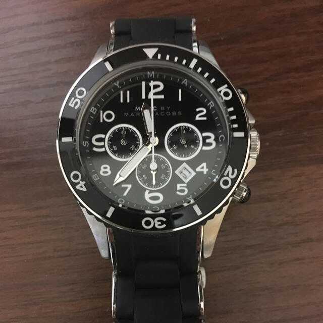  Shop Authentic Marc Jacobs Rock Chronograph Black Dial Black Silicone Strap Watch for Women - MBM2551 - Luxxuri