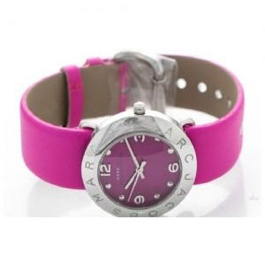  Shop Authentic Marc Jacobs Amy Purple Dial Red Leather Strap Watch for Women - MBM1138 - Luxxuri
