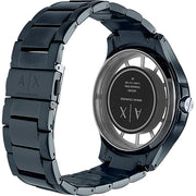  Shop Authentic Armani Exchange Hampton Skeleton Grey Dial Blue Steel Strap Watch For Men - AX2401 - Luxxuri