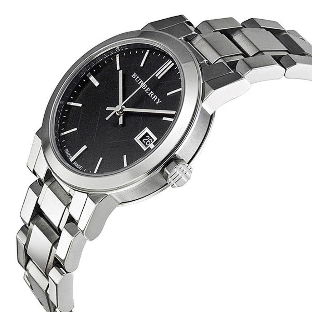  Shop Authentic Burberry The City Black Dial Silver Steel Strap Watch for Women - BU9101 - Luxxuri