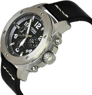  Shop Authentic Fossil Modern Machine Chronograph Black Dial Black Leather Strap Watch for Men - FS4928 - Luxxuri