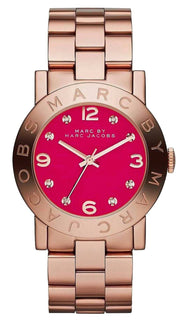  Shop Authentic Marc Jacobs Amy Pink Dial Rose Gold Steel Strap Dial Watch for Women - MBM8625 - Luxxuri