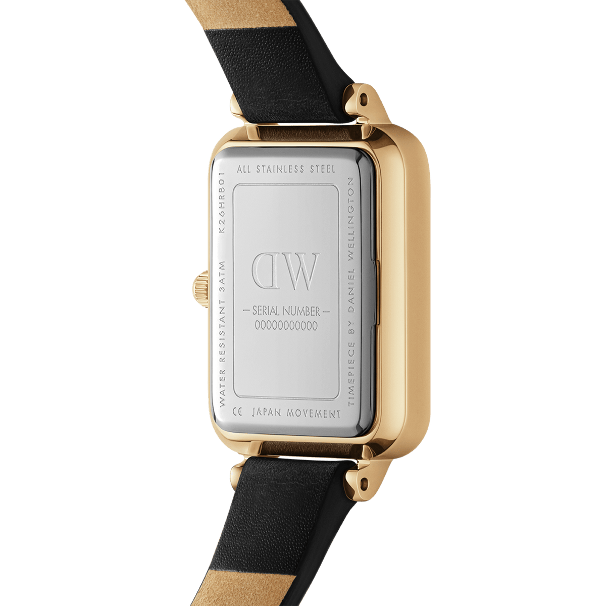  Shop Authentic Daniel Wellington Quadro Pressed Melrose Emerald Green Dial Black Leather Strap Watch For Women - DW00100446 - Luxxuri