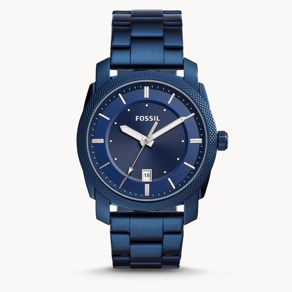  Shop Authentic Fossil Machine Blue Dial Blue Steel Strap Watch for Men - FS5231 - Luxxuri