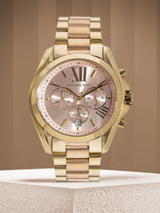  Shop Authentic Michael Kors Bradshaw Gold Dial Two Tone Steel Strap Watch for Women - MK6359 - Luxxuri