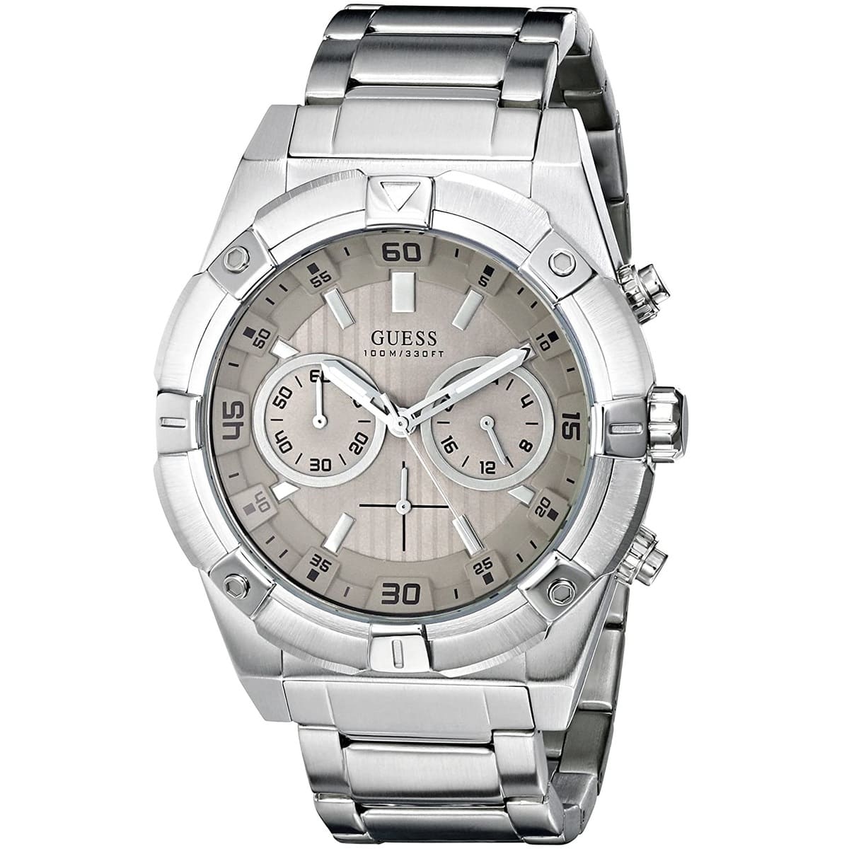  Shop Authentic Guess Jolt Chronograph Grey Dial Silver Steel Strap Watch for Men - W0377G1 - Luxxuri