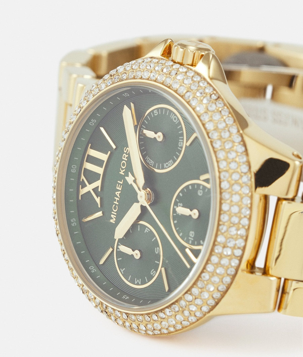  Shop Authentic Michael Kors Camille Multifunction Green Dial Gold Steel Strap Watch For Women - MK6981 - Luxxuri