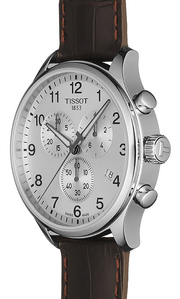  Shop Authentic Tissot Chrono XL Silver Dial Brown Leather Strap Watch For Men - T116.617.16.037.00 - Luxxuri