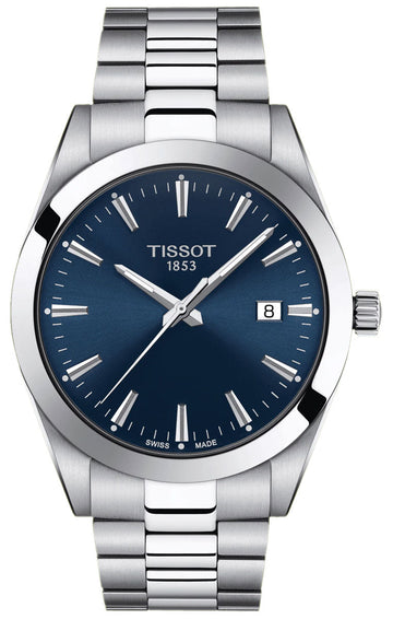  Shop Authentic Tissot Gentleman Blue Dial Silver Steel Strap Watch For Men - T127.410.11.041.00 - Luxxuri