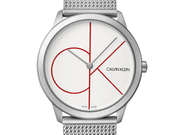  Shop Authentic Calvin Klein Minimal White Dial Silver Mesh Bracelet Watch for Women - K3M52152 - Luxxuri