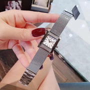  Shop Authentic Guess Nouveau Diamonds Silver Dial Silver Mesh Bracelet Watch for Women - W0127L1 - Luxxuri