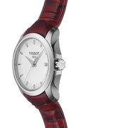  Shop Authentic Tissot Couturier White Dial Red Leather Watch For Women - T035.210.16.011.01 - Luxxuri