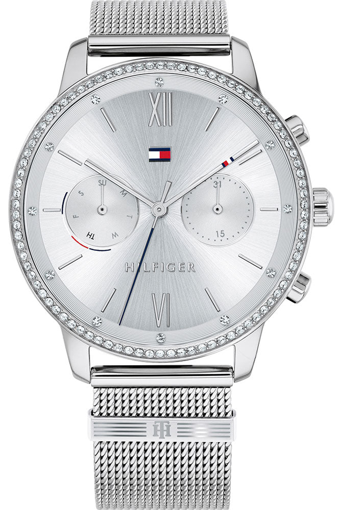  Shop Authentic Tommy Hilfiger Blake Diamonds Silver Dial Silver Mesh Bracelet Watch for Women - 1782301 - Luxxuri