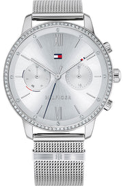  Shop Authentic Tommy Hilfiger Blake Diamonds Silver Dial Silver Mesh Bracelet Watch for Women - 1782301 - Luxxuri