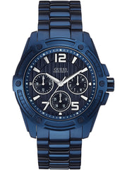  Shop Authentic Guess Flagship Chronograph Blue Dial Blue Steel Strap Watch for Men - W0601G2 - Luxxuri