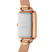  Shop Authentic Daniel Wellington Quadro Unitone Rose Gold Dial Rose Gold Mesh Strap Watch For Women - DW00100484 - Luxxuri