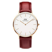  Shop Authentic Daniel Wellington Classic Suffolk White Dial Brown Leather Strap Watch For Women - DW00100120 - Luxxuri