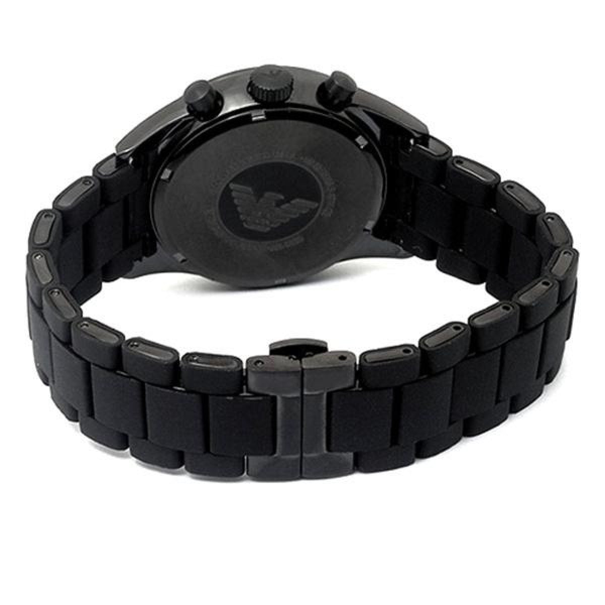  Shop Authentic Emporio Armani Sportivo Chronograph Black Dial Black Stainless Steel Watch For Men - AR5889 - Luxxuri