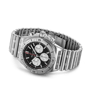  Shop Authentic Breitling Chronomat B01 42mm Black Dial Silver Steel Strap Watch for Men - AB0134101B1A1 - Luxxuri