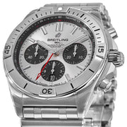  Shop Authentic Breitling Chronomat B01 42mm Silver Dial Silver Steel Strap Watch for Men - AB0134101G1A1 - Luxxuri