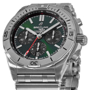  Shop Authentic Breitling Chronomat B01 42mm Green Dial Silver Steel Strap Watch for Men - AB01343A1L1A1 - Luxxuri