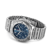  Shop Authentic Breitling Chronomat B01 42 Frecce Tricolori Blue Dial Silver Steel Strap Watch for Men - AB01344A1C1A1 - Luxxuri